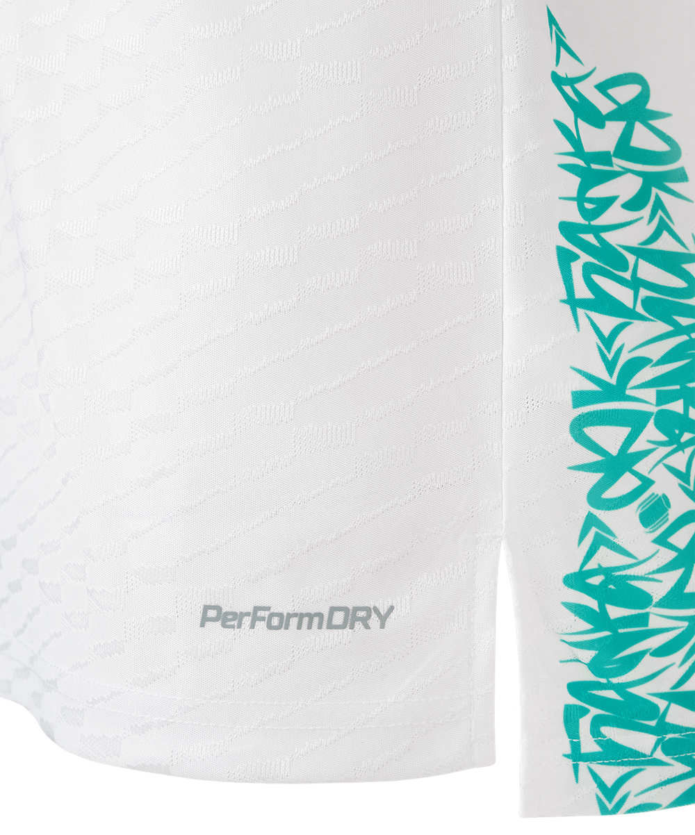 Футболка игровая JOGEL AMKAL PerFormDRY Jersey, белый/бирюзовый