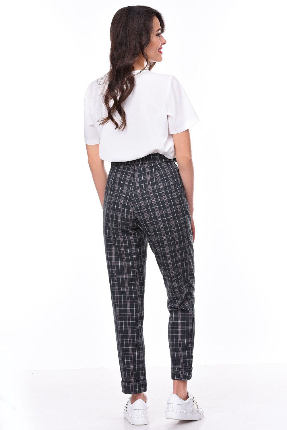 Брюки Глэсс (клетка роуз) Brividi (Акция)