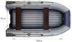 Лодка ПВХ ФЛАГМАН DK 380