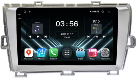 Магнитола для Toyota Prius 30 2009-2015 (правый руль) - FarCar DX9-9539F1 монитор 9.5" IPS на Android 13, 4+64Гб, CarPlay