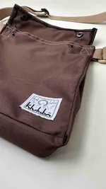 Сумка Klumba Конверт М с черной пряжкой коричневая