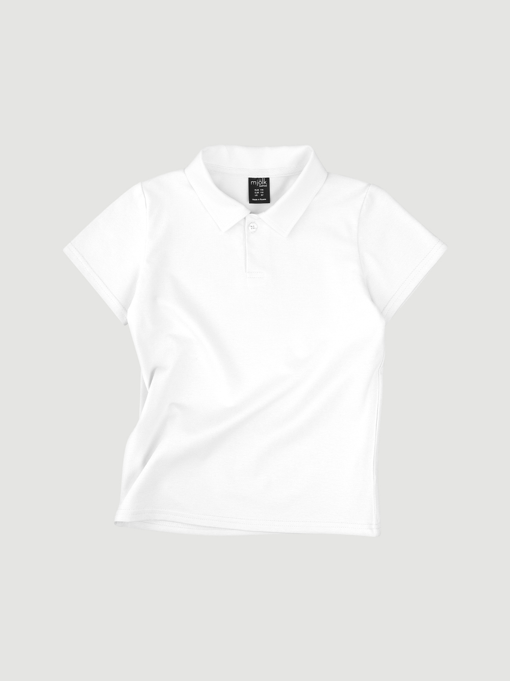 ПРЕДЗАКАЗ Поло с коротким рукавом Mjölk Белый