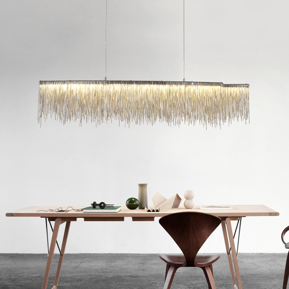 Pendant design lamp Waterfall  L150 (Rose gold)