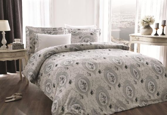 Постельное белье ANGEL серый TIVOLYO HOME Турция