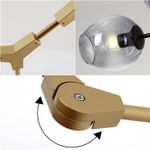 Люстра Bubble 8 gold/smoky