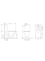 Унитаз компакт WeltWasser WW ROTBACH 011 GL-WT 10000012211 белый глянец