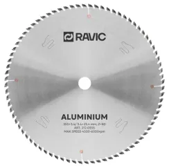 Диск пильный TCT по алюминию и цветным металлам Ravic, 355х25,4 мм, Z=80, арт. 212.0355