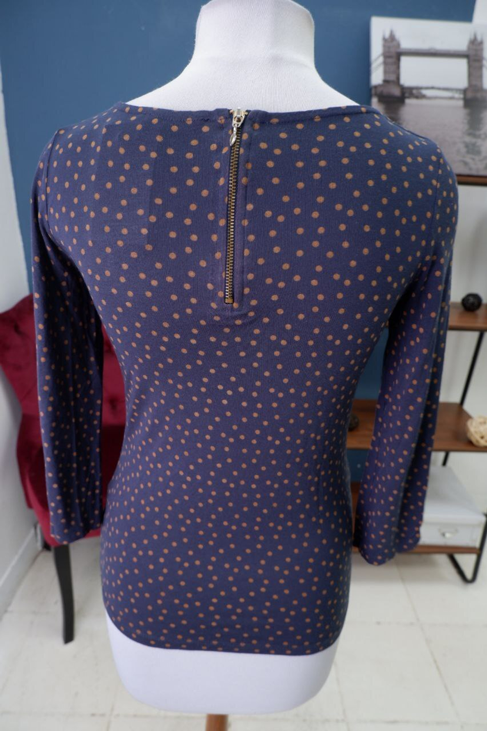 Джемпер Caroll в горох 38 размер