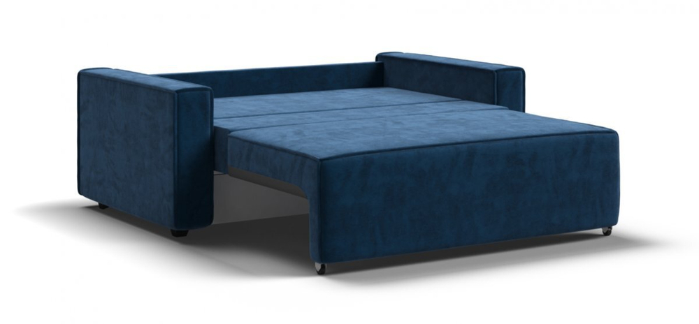 Диван Норд двухместный Велюр Монолит синий