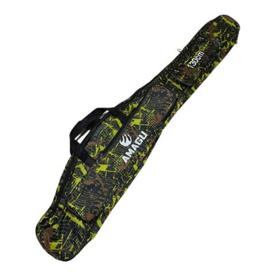 Чехол для удочек мягкий 130см 2 отсека черно-зеленый