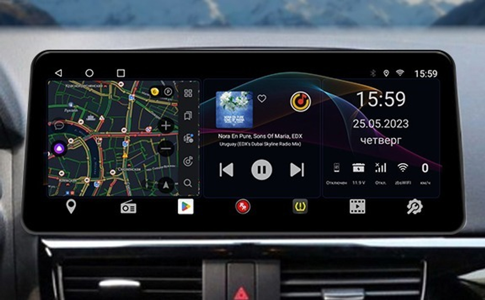 Магнитола для Mazda CX-5 2011-2017 - Redpower 85112XLB монитор 12.3" QLED в стиле BMW, Android 14, CarPlay, 4G SIM-слот