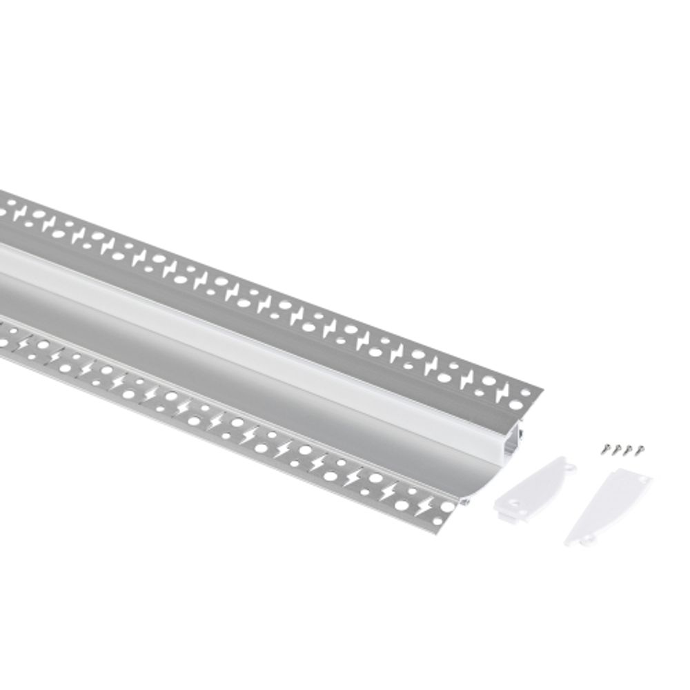 Комплект с анодированным профилем под штукатурку ЭРА 9818 98х18,8мм 2,5м