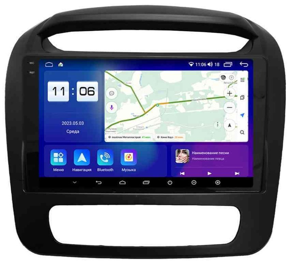 Магнитола для KIA Sorento 2 XM 2012-2020 (отдельный экран климата, без штатной КЗВ) - Parafar PF224T1RN2K на Android 13, QLED+2K, ТОП процессор, 4Гб+32Гб, CarPlay, 4G SIM-слот