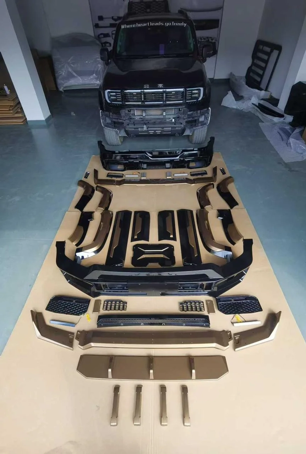 Обвес для BAIC BJ40 BJ40L BJ40P 2023+ БАЙК органайзер багажник крышу