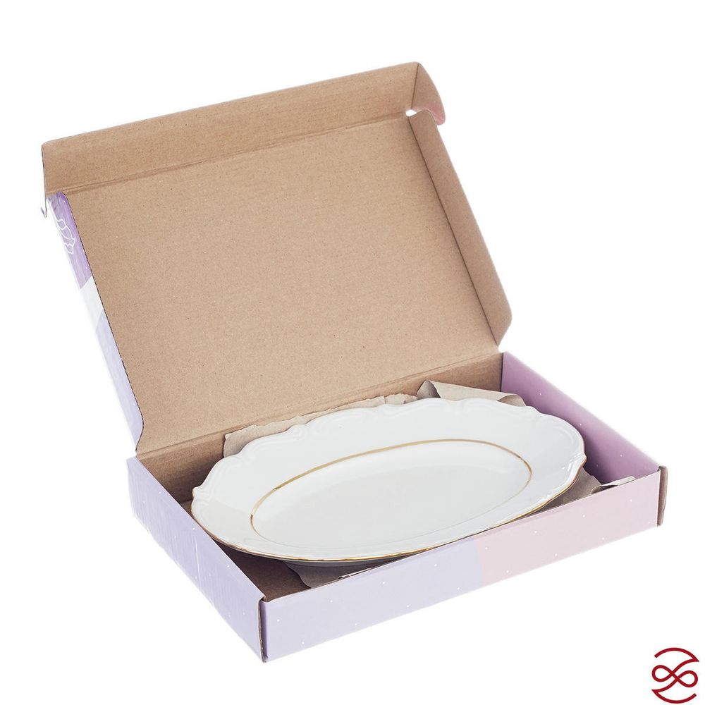 Блюдо овальное плоское 22 см Repast Классика