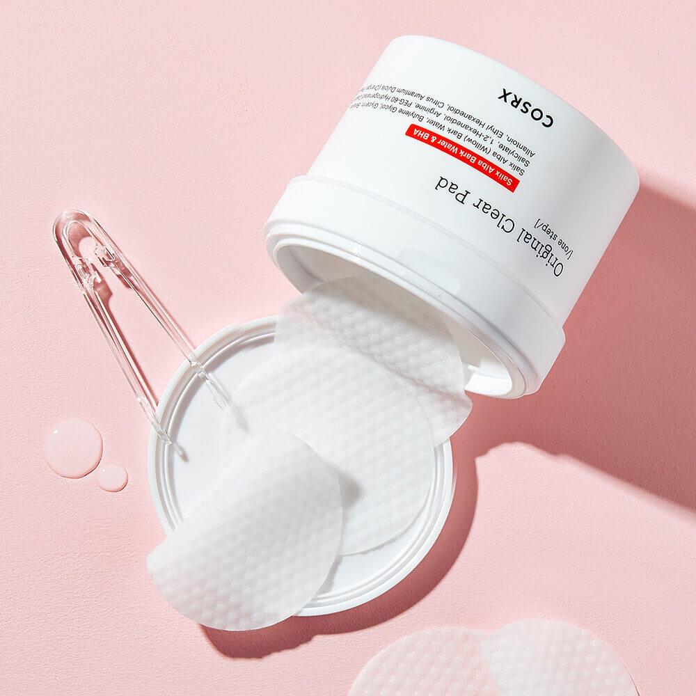 CosRX One Step Original Clear Pad очищающие пилинг диски c BHA кислотами