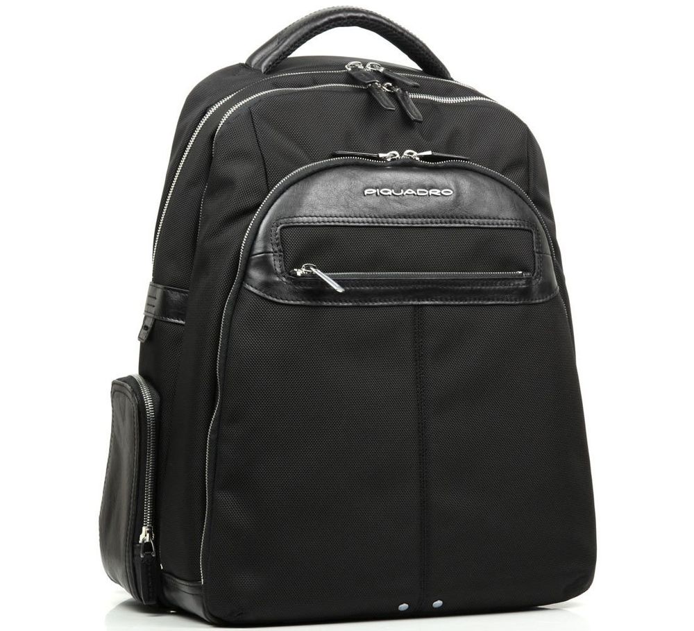 Рюкзак Piquadro Link черный кожа и ткань (CA1813LK/N)