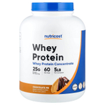 Nutricost, концентрат сывороточного протеина, со вкусом шоколада, 2268 г (5 фунтов)