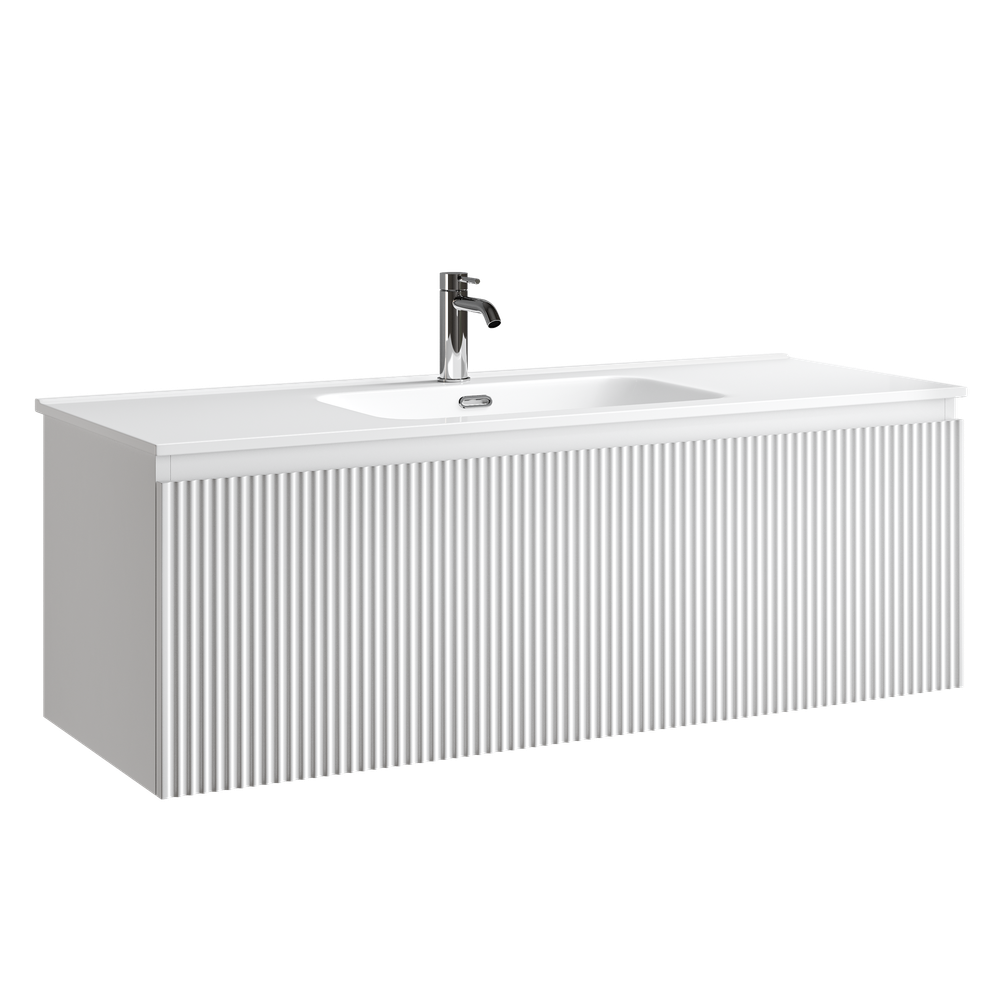 Тумба подвесная Sancos Snob R 1.0 с одним ящиком 1195х445х406, Bianco, SNR1.0120W