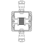 Взрывозащищенная клеммная коробка из алюминия TBE-A-12-(6xCBC.2)-1xANP22BMB(A)-1xANP22BMB(C)1Ex e IIC Т5 Gb / Ex tb IIIC T95°C Db IP66