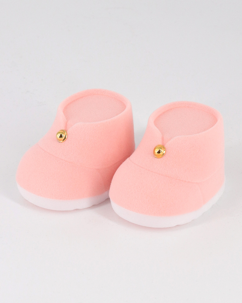 Бархатистый футляр пинетка для серёжек