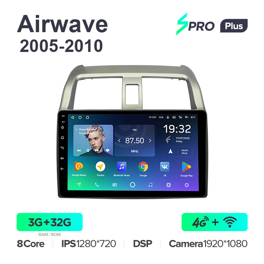 Teyes SPRO Plus 9"для Honda Airwave 2005-2010