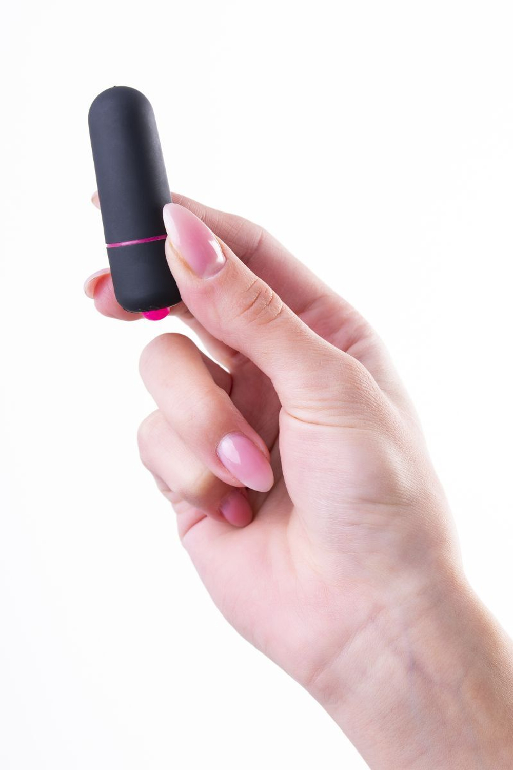 Черная вибропуля A-Toys Alli - 5,5 см. (Цвет: черный)