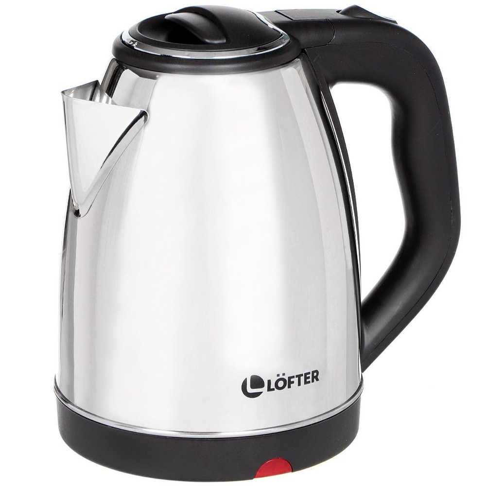 Чайник электрический Lofter, D02, глянец, 1.8 л, 1500 Вт, скрытый нагревательный элемент, металл