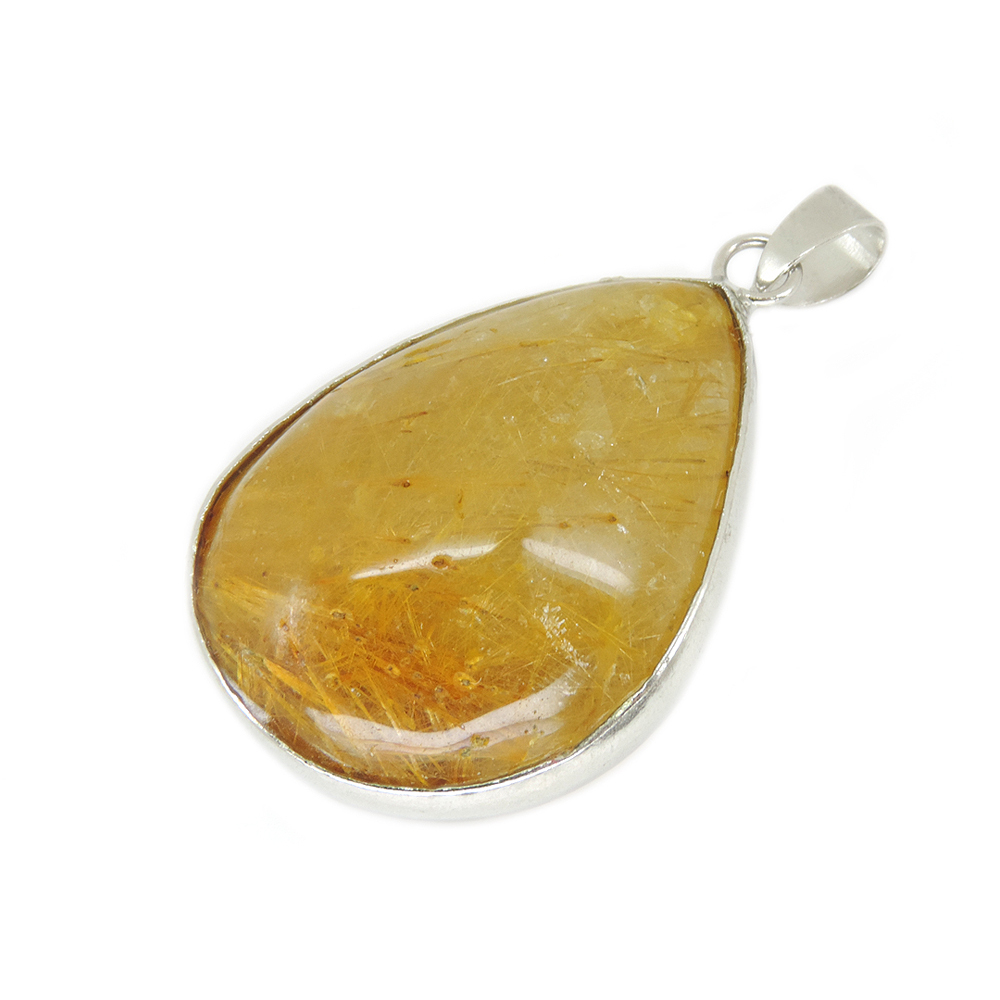 Кулон "Афродита" кварц-волосатик