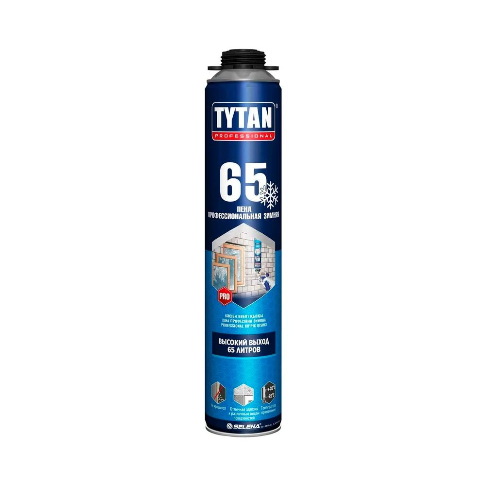 Tytan Professional 65 Пена монтажная ЗИМА 750мл (-20C) арт.96443 вес 1080гр