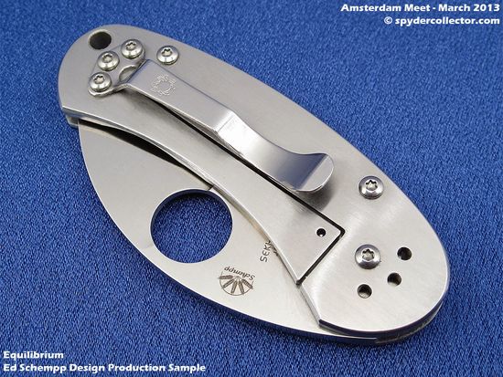 Складной нож Spyderco Equilibrium C166P c клинком из стали VG-10, рукоять Stainless Steel