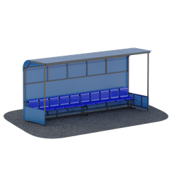 Трибуна на 10 мест с навесом