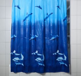 Штора для ванной комнаты Дельфины, 180*180 см