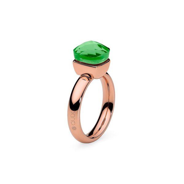 Кольцо Qudo Firenze peridot 17.2 мм 610855 G/RG размер 17,2