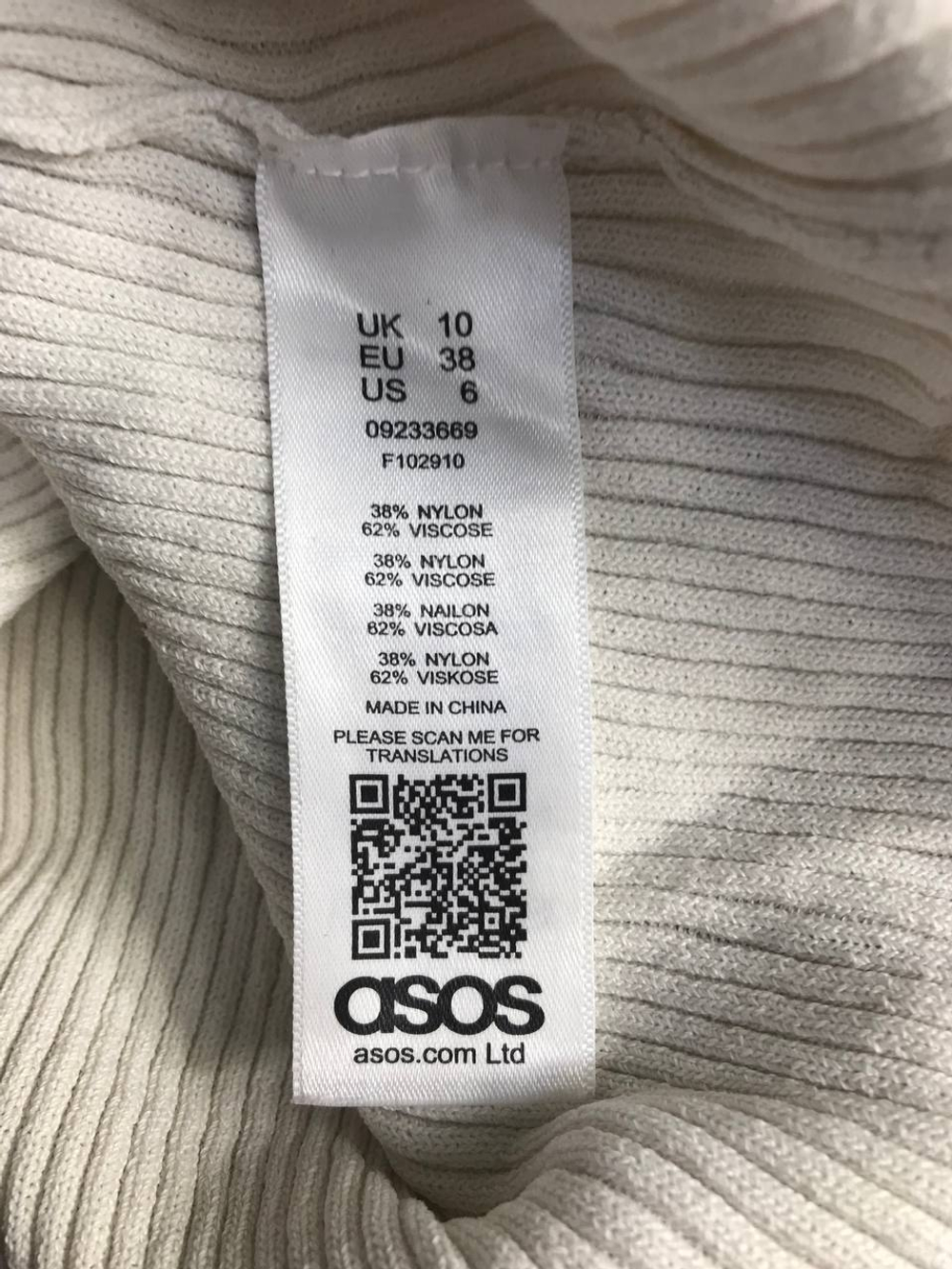 Топ Asos в рубчик, маркировка 38, визуально на 44 размер