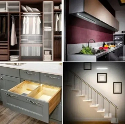 Беспроводной AOCV светильник-ночник на магнитном креплении ,с датчиком движения в темноте,холодный свет