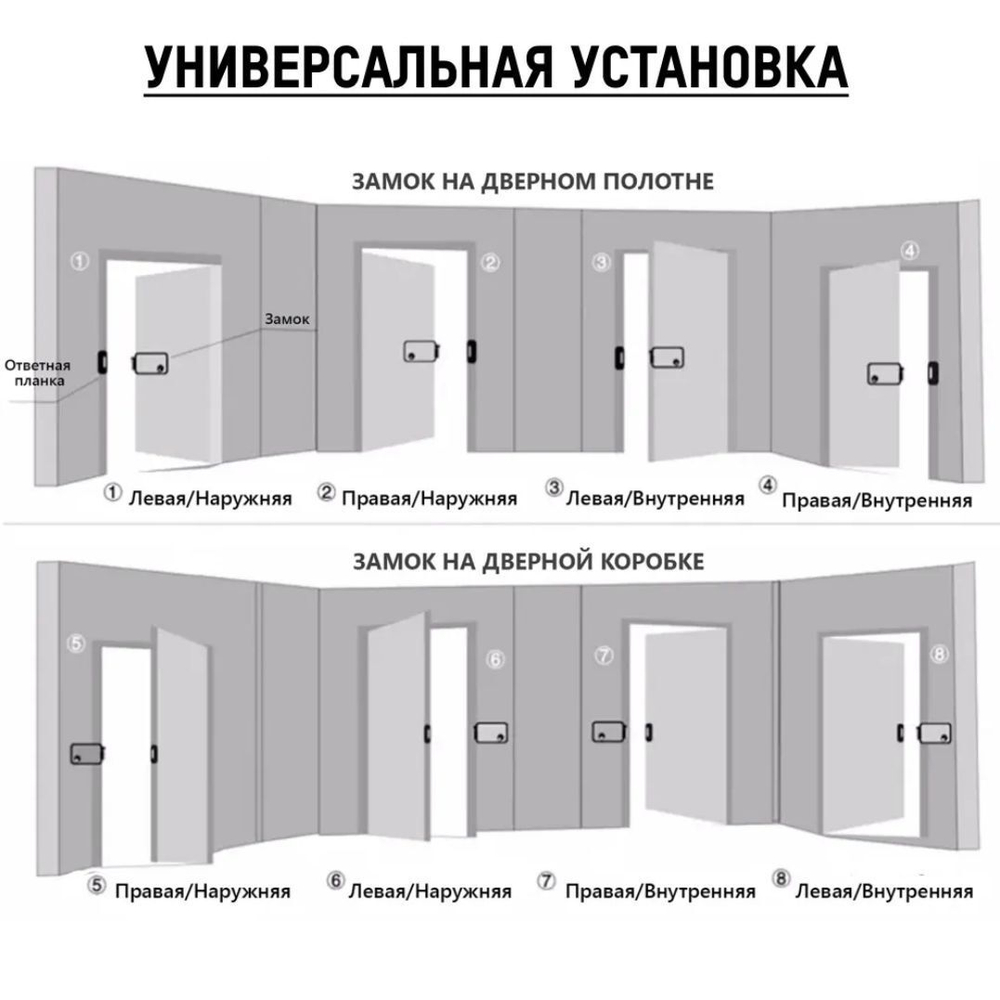 Электромеханический замок накладной СЕРЫЙ для установки на улице ST-EL-04(N/1C/B/PS)