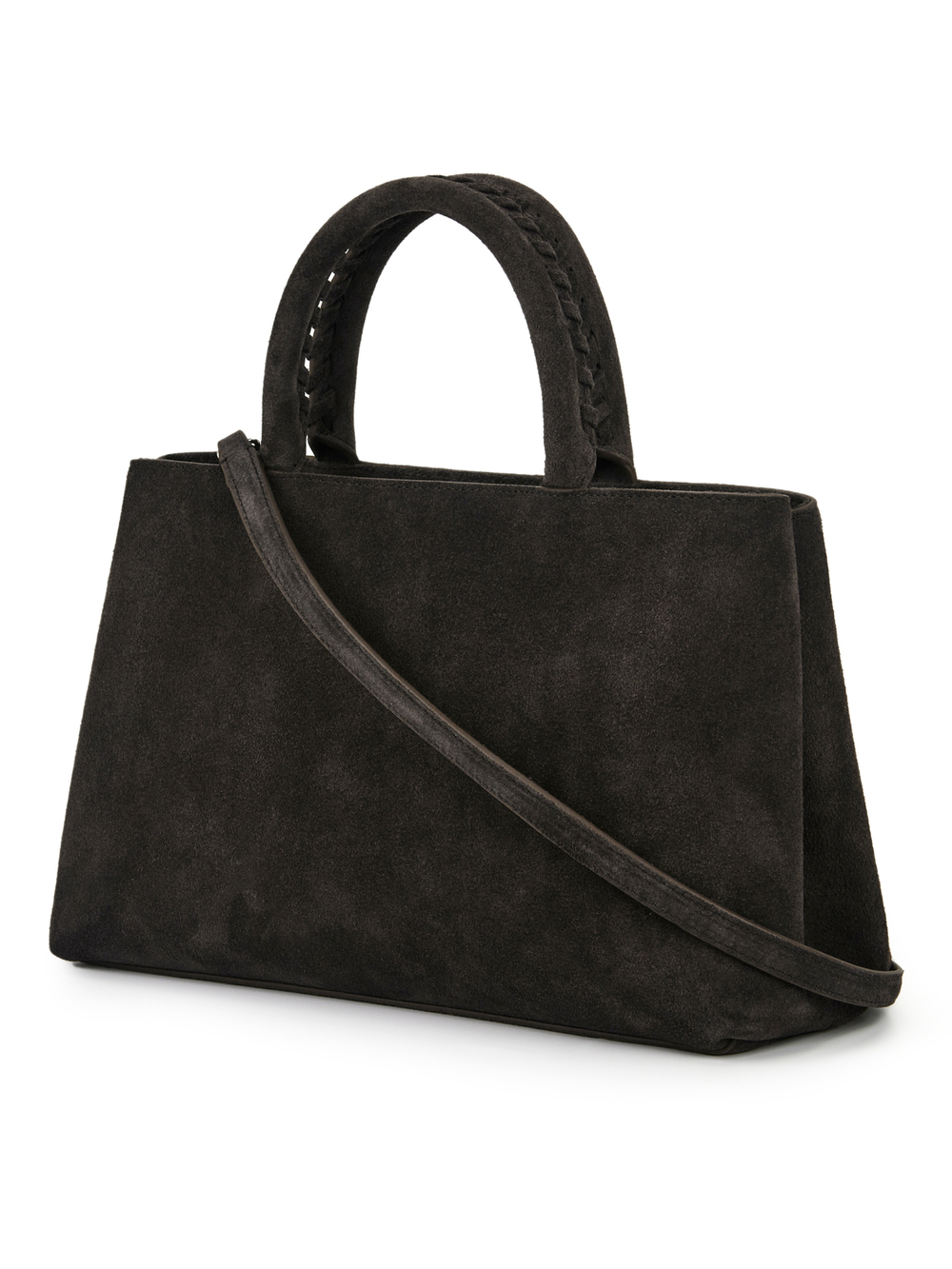 Bag KATE suede chocolate color