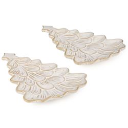 НАБОР СЕРВИРОВОЧНЫХ БЛЮД КОЛЛЕКЦИЯ "PINE CONES", 2 ШТ. / 18,2*13,3*2 СМ