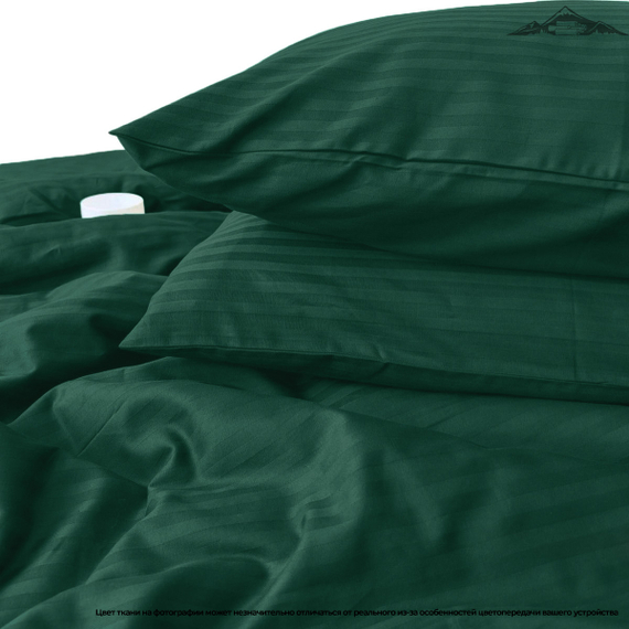 Сатин-страйп &quot; Изумруд&quot; | ш.240 см | 130 г/м² | хлопок-100%