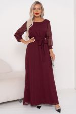 Платье Гретта (винный) Р11-1234/2 Nikol