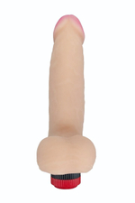 Телесный вибромассажёр HUMAN COPY 5,5 - 17 см. (Цвет: телесный)