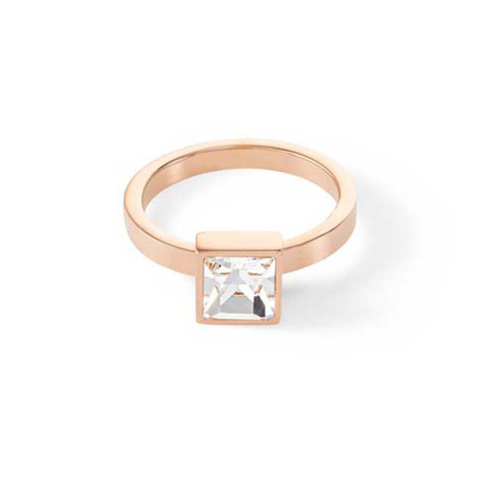 Кольцо Coeur de Lion Brilliant Square Rose Gold 0500/40-1822 54