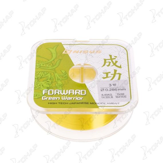 Леска FORWARD Green Warrior 0,286mm/150m Nylon (N-FGW-0286-150) Nisus