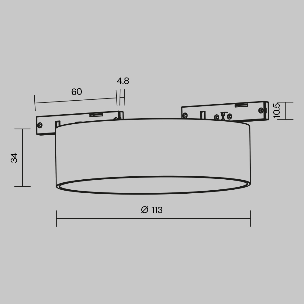 Трековые светильники магнитные Zon Levity 3000К 12Вт 100°