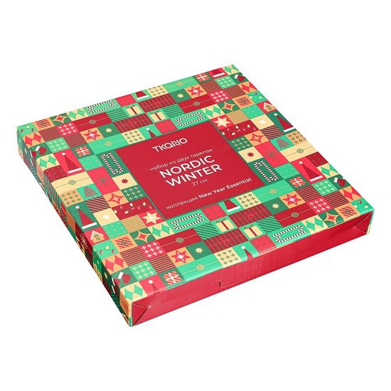 Набор из двух тарелок nordic winter из коллекции new year essential, D27 см