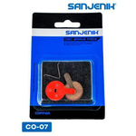 Колодки тормозные медные Sanjenik CO-07 для велосипедов и электросамокатов Kugoo C1, G2 Pro, V1