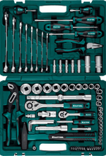 KRAFTOOL EXTREM-76, 76 предм., (1/2″+3/8″+1/4″), универсальный набор инструмента (27889-H76)