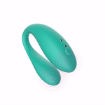 Мятный вибромассажер 8см для пар с управлением через приложение Amovibe Twin Tiffany