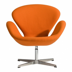 Вращающееся кресло Swan текстиль